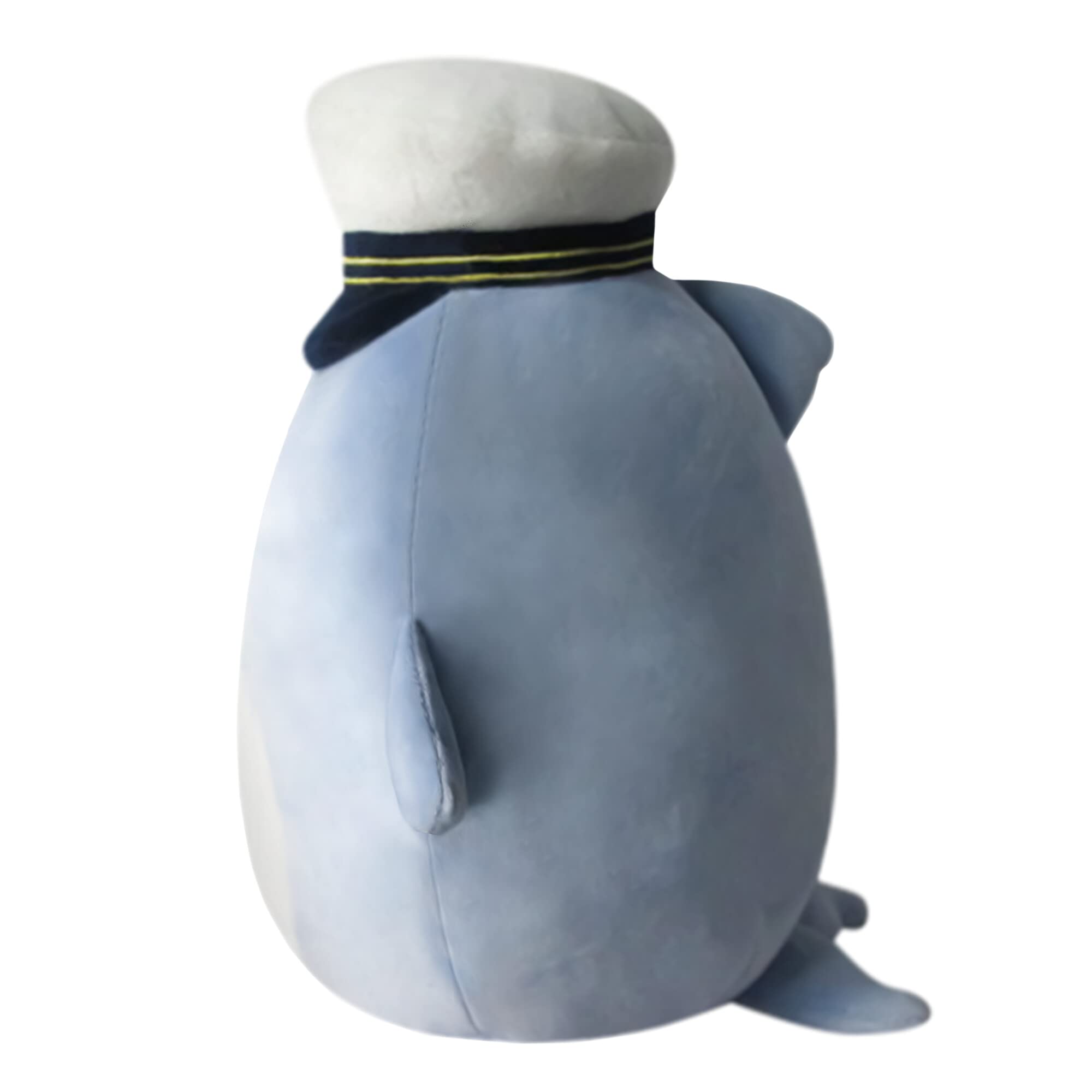 Squishmallows 8-Inch Samir Blue Whale with Sailor Hat - Little Ultrasoft Official Kelly Toy Plush