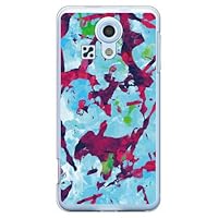 Abstract Camo Blue Pink (Clear) / for miraie KYL23/au AKYL23-PCNT-212-M709 AKYL23-PCNT-212-M709