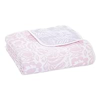 aden + anais Essentials Dream Blanket, Muslin Baby Blankets for Girls & Boys, Ideal Lightweight Newborn Nursery & Crib Blanket, Shower & Registry Gift, Damsel - Savoy