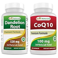 Best Naturals Dandelion Root 520 mg & COQ10 100 mg