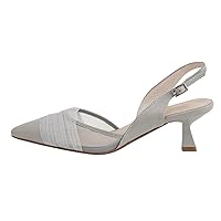Women's Comfortable Heeled Sandals- Pointed Toe Ladies Classic Dress Shoes for Women. (Color : Grey, Size : 35)