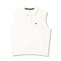 Lacoste Girls' Sleeveless Cropped Polo Shirt