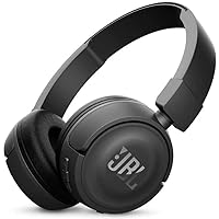 JBL T450BT Wireless On-Ear Headphones with Built-in Remote and Microphone - Black