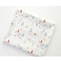 Premium Quality Disney Organic Cotton Fabric by The Yard Winnie The Pooh Character Extra Wide 44