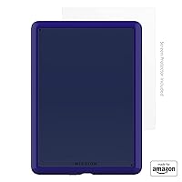 Made for Amazon, Clear Case in Blue with Screen Protector for Kindle Paperwhite & Kindle Paperwhite Signature Edition.