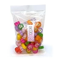 Handmade Taiki Hana-Komon Traditional Japanese Hard Candy| 1 bag of 5.28 ounces| Floral Design