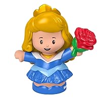 Replacement Part for Fisher-Price Little People Princess Parade Aurora and Fairy Godmothers' Float - GKR20 ~ Replacement Sleeping Beauty/Aurora Figure Holding a Red Rose