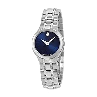 Movado Blue Dial Stainless Steel Ladies Watch 0606370