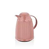 Pink Acrylic Thermos, Coffee or Tea Pot Thermos, Thermos water bottle, Beverage Dispenser for Hot or Cold Drinks, 1.05-qt (1 L)