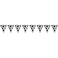 Cow Print Pennant Banner Party Accessory (1 count) (1/Pkg)