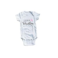Baby Tee Time Girls' I Love My Brother One Piece