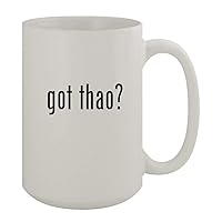 got thao? - 15oz Ceramic White Coffee Mug, White