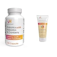 Probiotics with Prebiotics and Cranberry Feminine Health Supplement & Daily Feminine Wash - Fragrance Free, Hypoallergenic