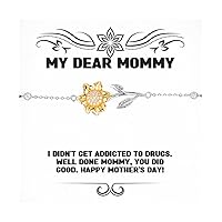 I Didn't Get Addicted To Drugs. Well Done [B[],.! Sunflower Bracelet, Mommy Jewelry, Motivational Gifts For Mommy from Daughter