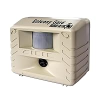 Balcony Gard, Ultrasonic Bird Preventer, Outdoor Bird Decoy with Motion-Sensor, Easy to Install, Covers up to 900 sq. ft., 15 to 25 kHz Frequency, 6.75