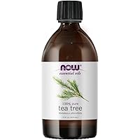 NOW Essential Oils, Tea Tree Oil, Cleansing Aromatherapy Scent, Steam Distilled, 100% Pure, Vegan, Child Resistant Cap, 16-Ounce
