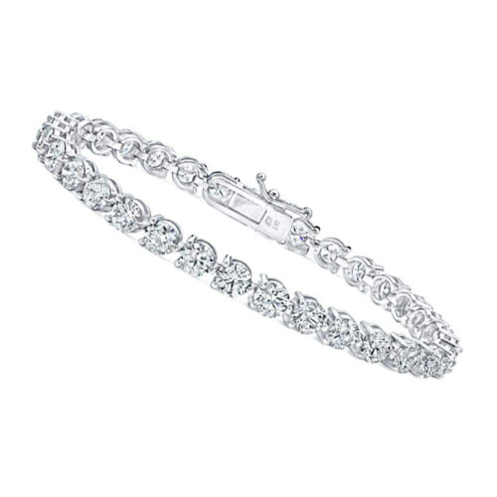 Madina Jewelry 5.00 Ct Ladies Round Cut Diamond Three Prong Tennis Bracelet