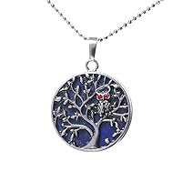 Tanduaji Pendant Tree of Life Necklace Gemstone Healing,Reiki Jewellery for Women