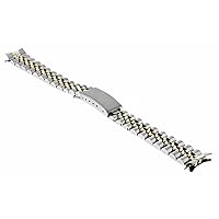 Ewatchparts 18K SS WATCH BAND COMPATIBLE WITH ROLEX 67183, 67193, 67233, 67243, 76163, 76183 76193 76243