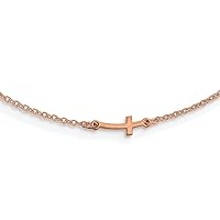 Jewels By Lux 1 Initial Symbol Cable Chain Necklace (Length 18 in)