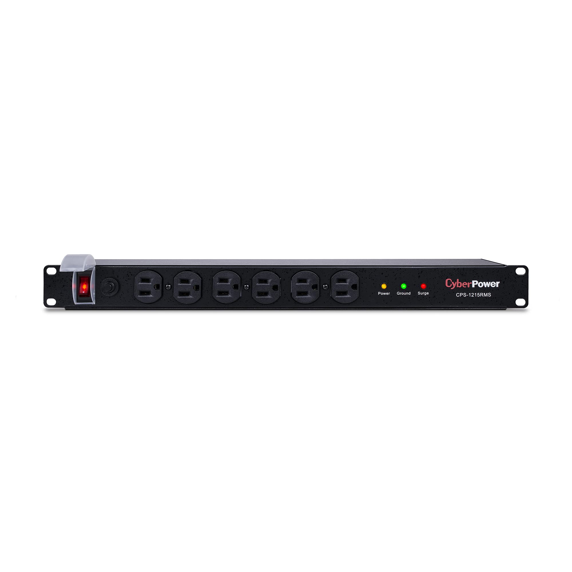 CyberPower CPS1215RMS Rackmount Surge Protector, 120V/15A, 12 Outlets, 15 ft Power Cord, 1U Rackmount