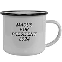 Macus For President 2024 - Stainless Steel 12oz Camping Mug, Black