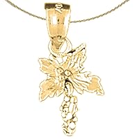 Jewels Obsession Silver Flower Necklace | 14K Yellow Gold-plated 925 Silver 3D Hibiscus Flower Pendant with 18