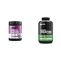 Amino Energy - Pre Workout with Green Tea & Micronized Creatine Monohydrate Powder, Unflavored, Keto Friendly, 120 Servings (Packaging May Vary)