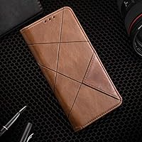 for Umidigi One Max Wallet Case, for Umidigi One Max Cover, PU Leather [2 Card Slots] ID Credit Folio Flip [Kickstand] Magnetic Closure Phone Cover for Umidigi One Max (Brown)