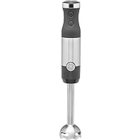 GE Immersion Blender | Handheld Blender for Shakes, Smoothies, Baby Food, Soups & More | 2-Speed Functionality | Easy Clean Kitchen Essentials | 500 Watts | Stainless Steel