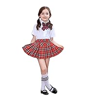 Litter Girl`s Elasticated School Uniform Knife Pleated Tutu Skirt