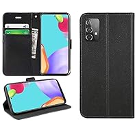 DN-Technology For Samsung Galaxy A52s 5G Case, Galaxy A52 5G Case, Galaxy A52 Case, Phone Case, Premium Leather Wallet Flip Case, Phone Cover For Samsung Galaxy A52s 5G / A52 5G / A52 (Black)