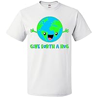 inktastic Give Earth a Hug Cute Globe T-Shirt