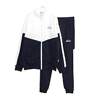 Fila Jersey Top and Bottom Set, Running Wear, Track Jacket, Jogger Pants, Color Switching, Big Silhouette, Long Sleeve, Fitness, Training Wear, Large Size