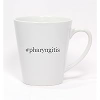 #pharyngitis - Hashtag Ceramic Latte Mug 12oz