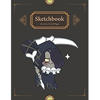 Licorice Cookie - Sketchbook: All cookies in cookie run kingdom | Licorice CRK - Best Cookies in Cookie Run Kingdom | Large 8.5 x 11 Inches 120 Blank ... | Sketch Book for drawing and sketching