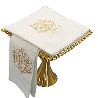 BLESSUME 4 Pack of Altar Supplies Church Altar Pall Corporal Purificator Hand Towel