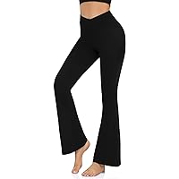 Women’s Bootcut Yoga Pants - Flare Leggings for Women High Waisted Crossover Workout Lounge Bell Bottom Jazz Dress Pants