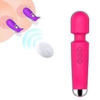Vibrator Wand Sex Toys,Clit Stimulator Vibrators, Clit Vibrator for Woman,Nipple Sex Toy,Nipple Vibrators,Nipple Clitoris Clip,Cordless Remote Control
