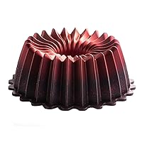 cake pan Elevate Your Baking with the pan– Professional and Higher Durability cake pan nonstick, Oven-Safe up to 400°F (Lilies, Bordeaux)