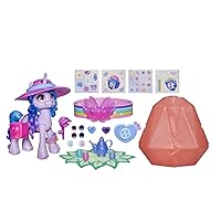 My Little Pony: A New Generation Movie Crystal Adventure Izzy Moonbow - 3-Inch Purple Pony Toy, Surprise Accessories, Friendship Bracelet