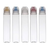 5 Pack Honey Plastic Bottles Mini Squeeze Containers Jars for Sauces Ketchup Condiment Oil Dispenser