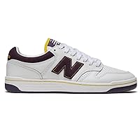 New Balance 480 Shoes - White/Purple/Gold