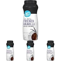 Amazon Brand - Happy Belly Powdered Non Dairy French Vanilla Coffee Creamer, 15 ounce (Pack of 4)
