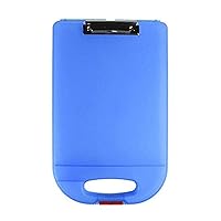 Dexas Clipcase 2 Storage Clipboard with Rounded Handle, Blue. Organize in Style for Home, School, Work, or Trades! Ideal for Teachers, Nurses, Students, Homeschooling, and Beyond.