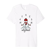 Meditation Snowman Yoga Buddhism Prayer Zen Winter Christmas Premium T-Shirt
