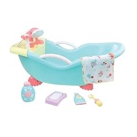 JC Toys - for Keeps Playtime! | Baby Doll Real Working Bath Set | Fits Dolls up to 16