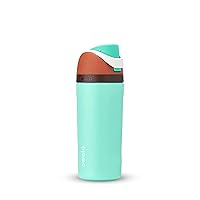 Owala Kids FreeSip Insulated Stainless Steel Water Bottle with Straw, BPA-Free Sports Water Bottle, Great for Travel, 16 oz, Mint Chocolate