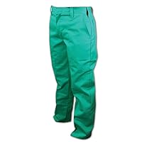 MAGID 2531-54X34 A.R.C. 2531 Resistant Heavy Duty Arc Pants, 58 Unhemmed, Green, 54x34