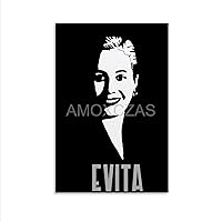 Eva Peron Poster Former First Lady of Argentina Poster of The President’s Wife Poster Retro Poster Portrait Poster Character Poster Movement Leader Poster (3) Home Living Room Bedroom Decoration Gi